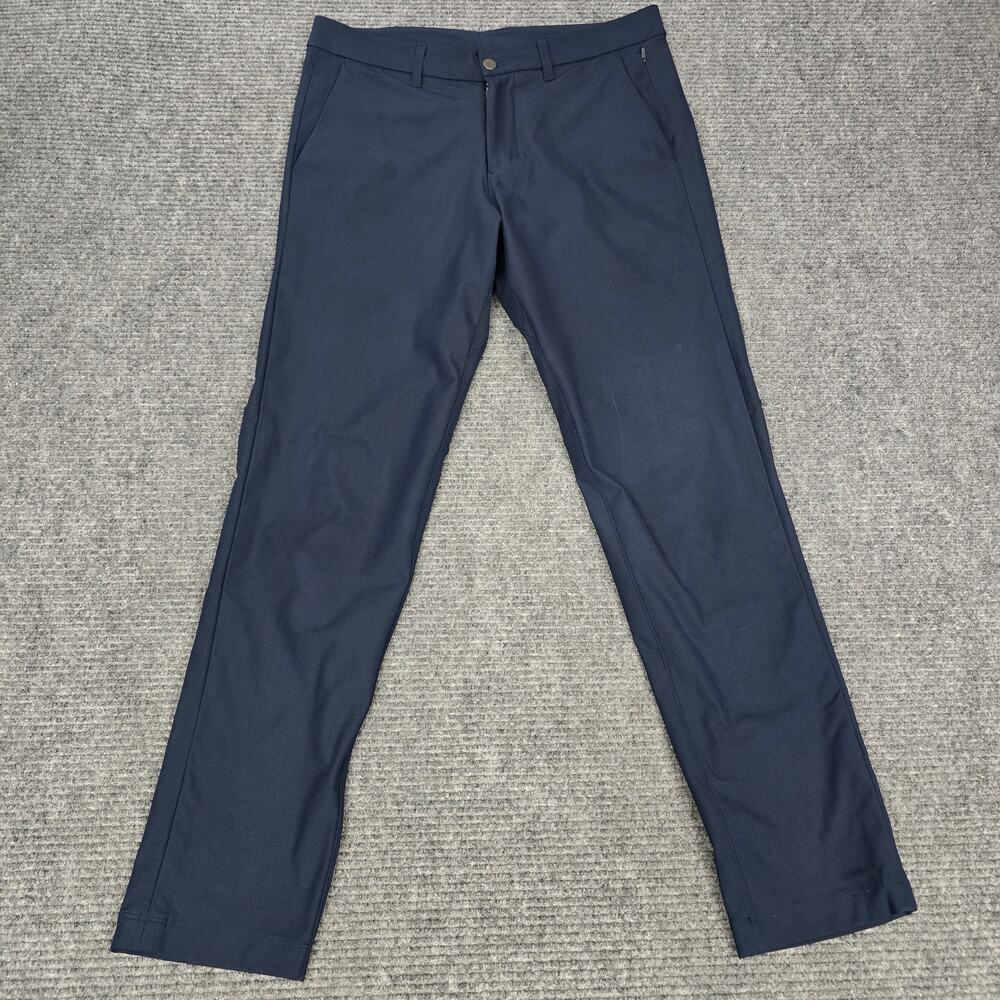 Lululemon Commission Pant Slim Mens 33x32 True Navy Warpstreme LM5439S